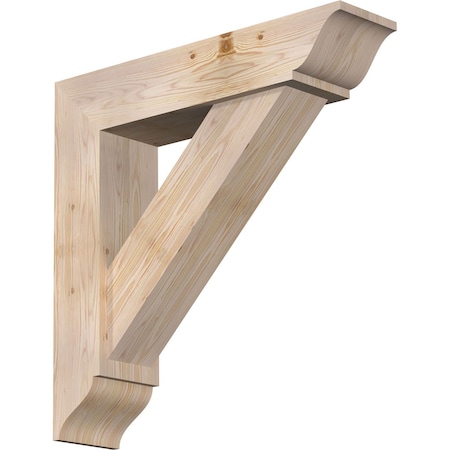 Traditional Traditional Smooth Bracket W/ Offset Brace, Douglas Fir, 7 1/2W X 32D X 32H